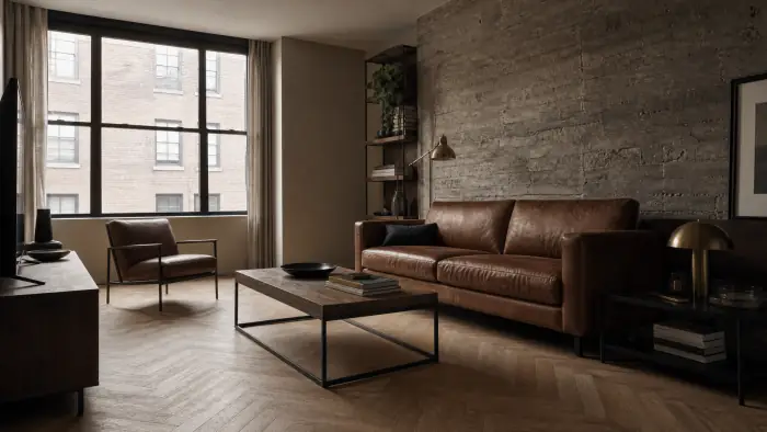 Ambiance industriel pour une chambre